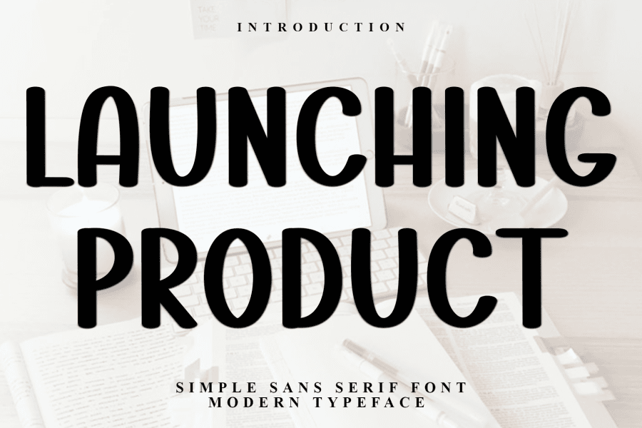 Launching Product Font · 1001 Fonts