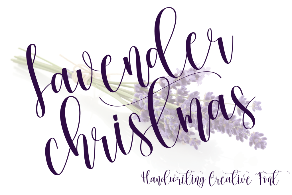 Lavender Christmas illustration 3
