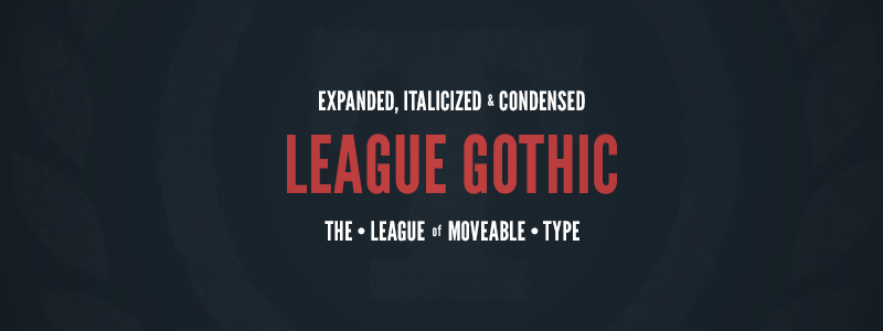 League Gothic illustration 10
