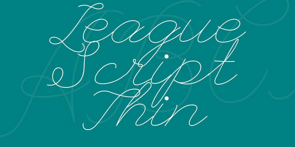 League Script Thin illustration 4