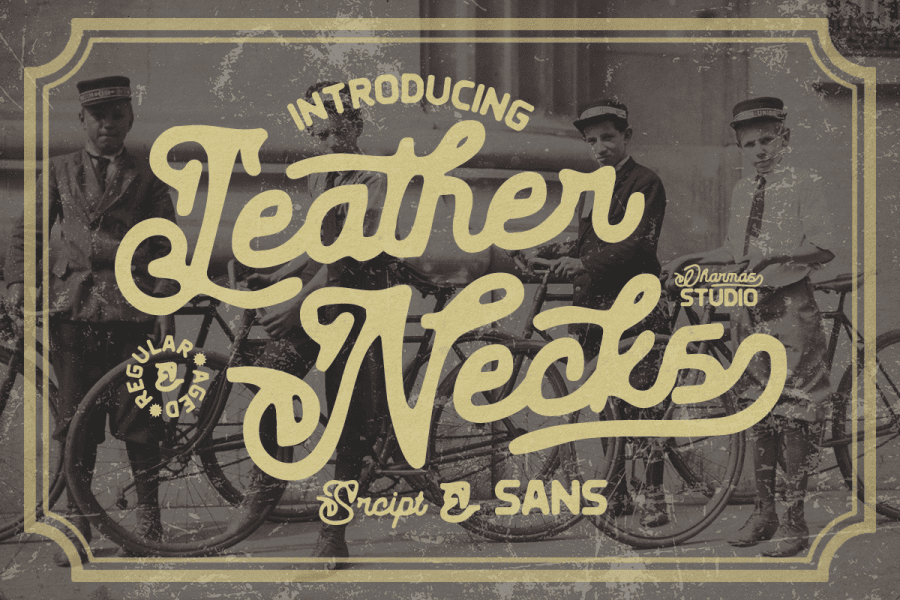 Leather Necks DEMO Font · 1001 Fonts