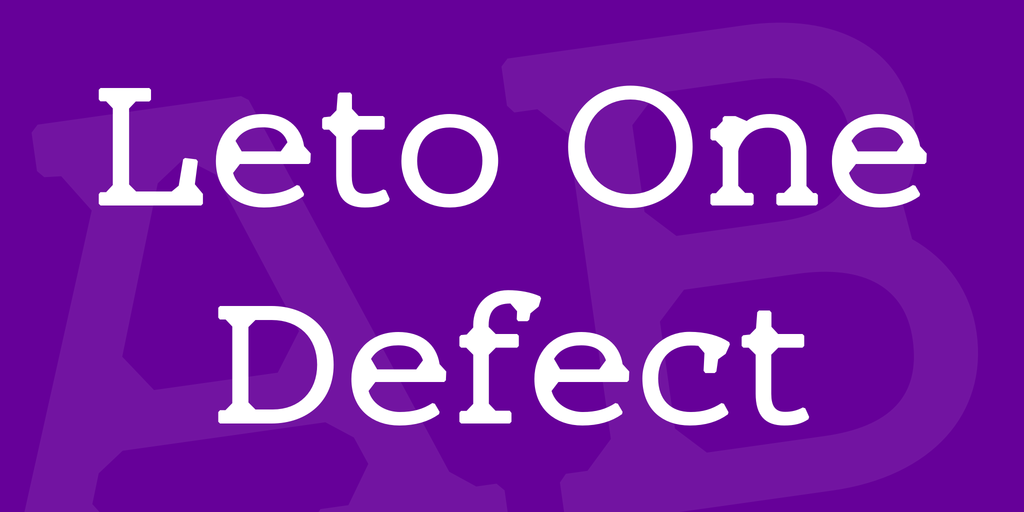 Leto One Defect illustration 1