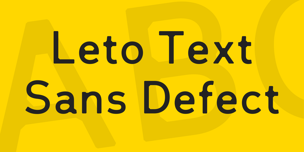 Leto Text Sans Defect illustration 1