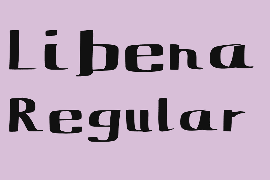 Libena Font · 1001 Fonts