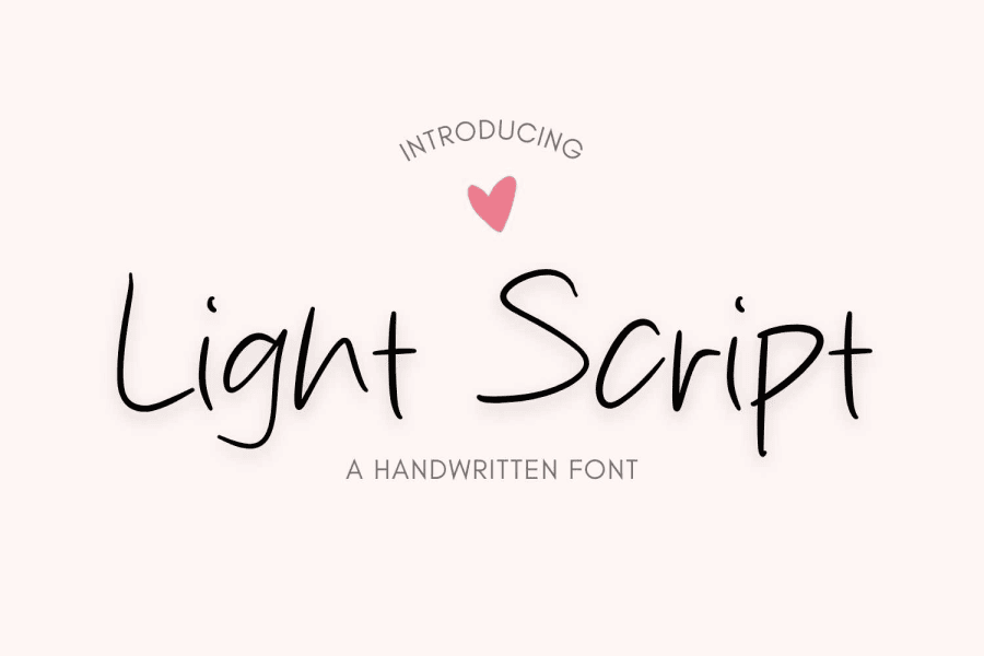 Light Script Font · 1001 Fonts