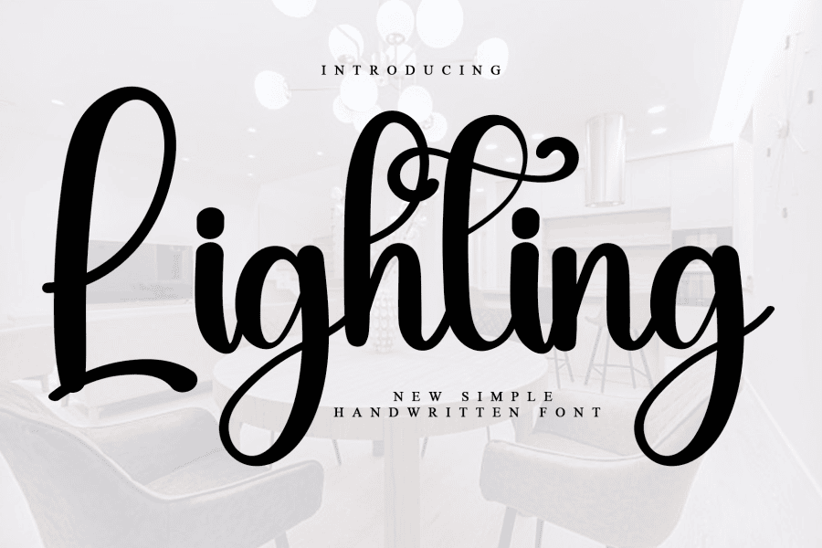 Lighting Font · 1001 Fonts
