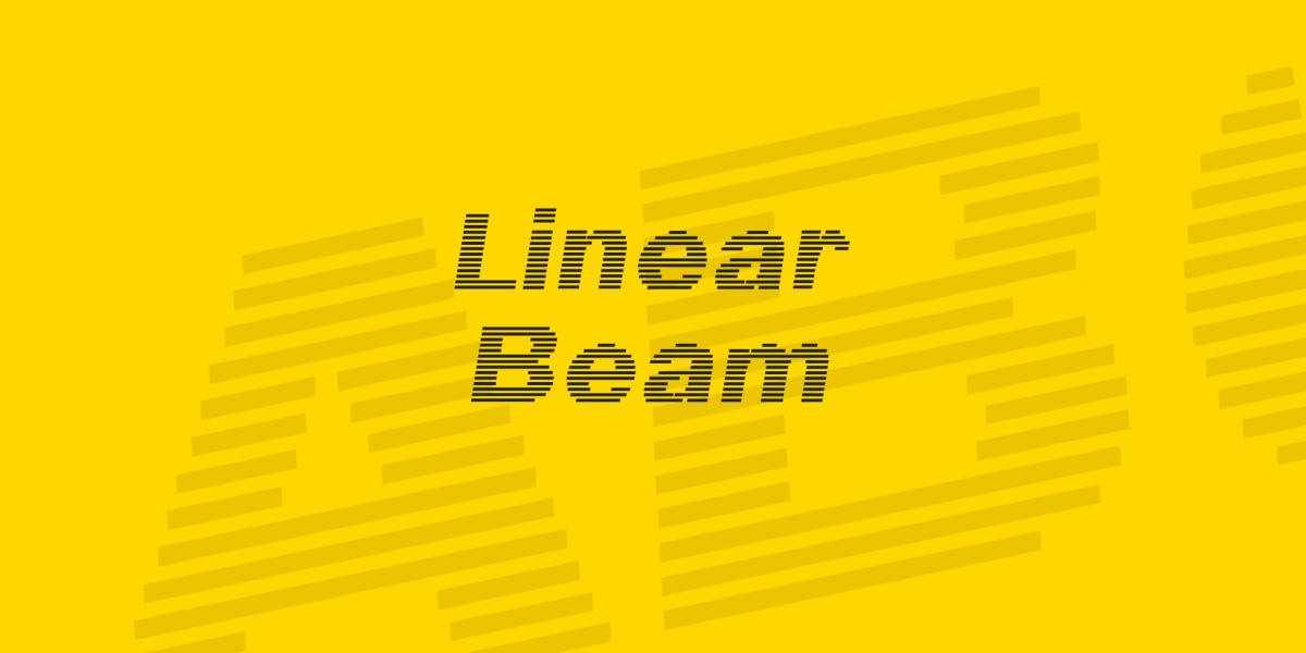 Linear Beam Font · 1001 Fonts