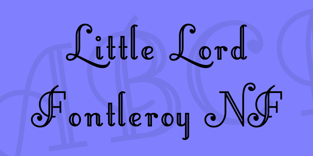 Little Lord Fontleroy NF illustration 1