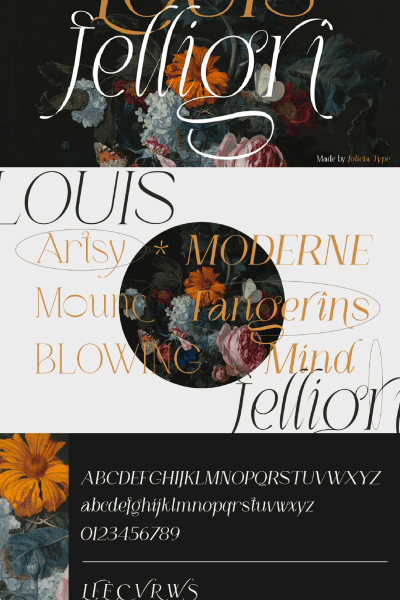 Fin Louis Lettering LOUIS felligri Font · 1001 Fonts