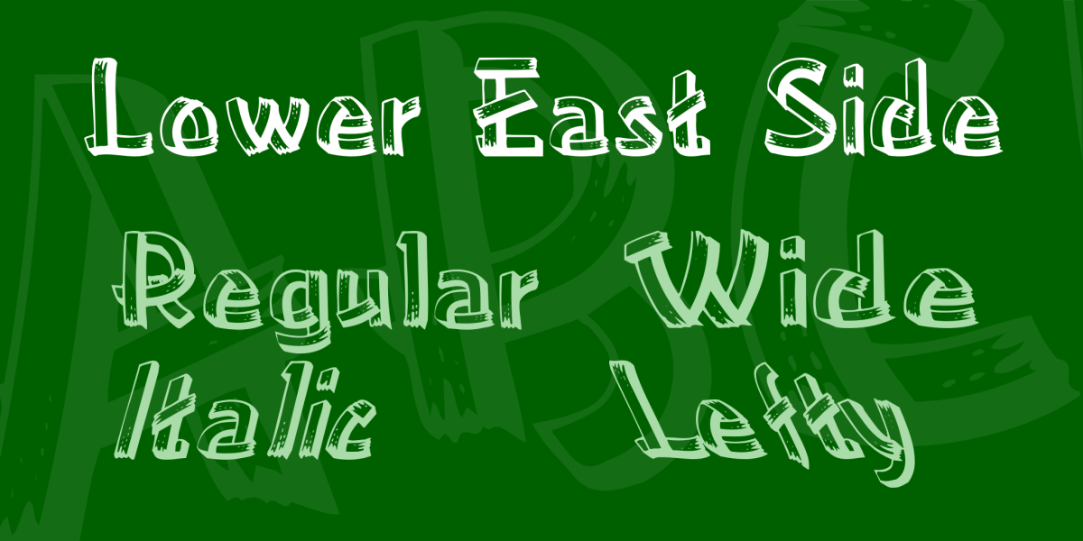 Lower East Side Font Family · 1001 Fonts