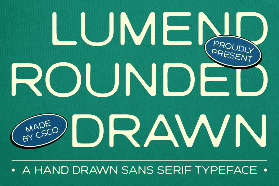 Rounded Informal Font Lumend Rounded Drawn Demo Font · 1001 Fonts