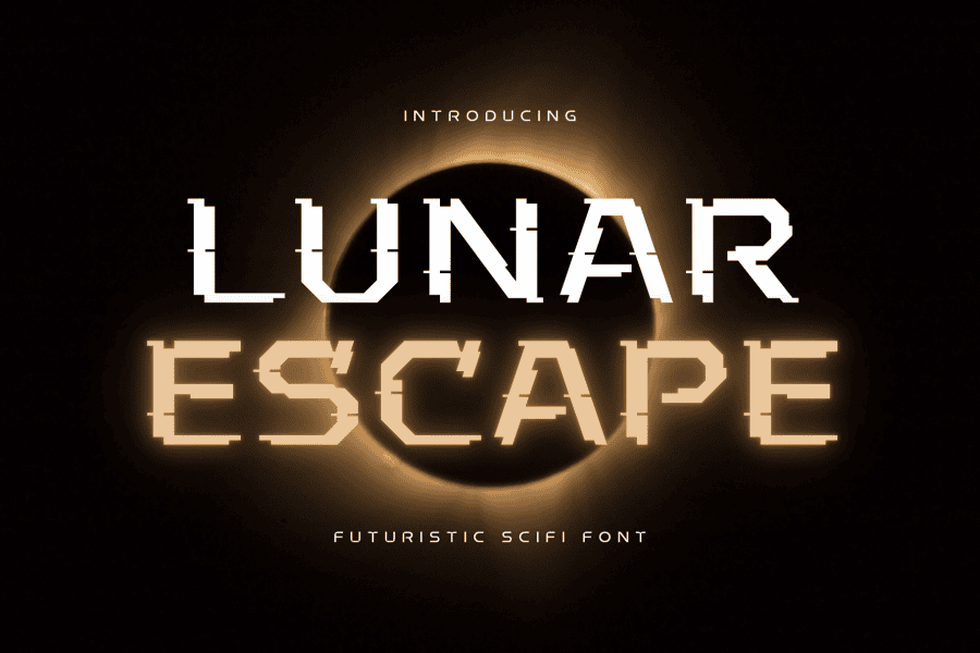 Lunar Escape Font · 1001 Fonts