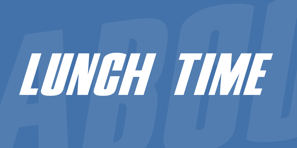 Lunch time - Font Keren untuk Logo Terbaru