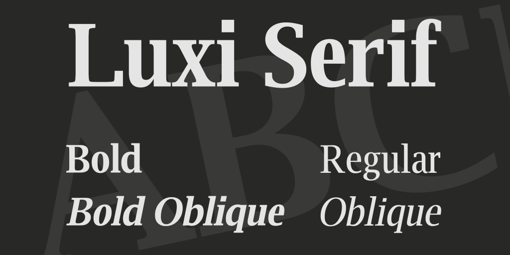 Luxi Serif illustration 2