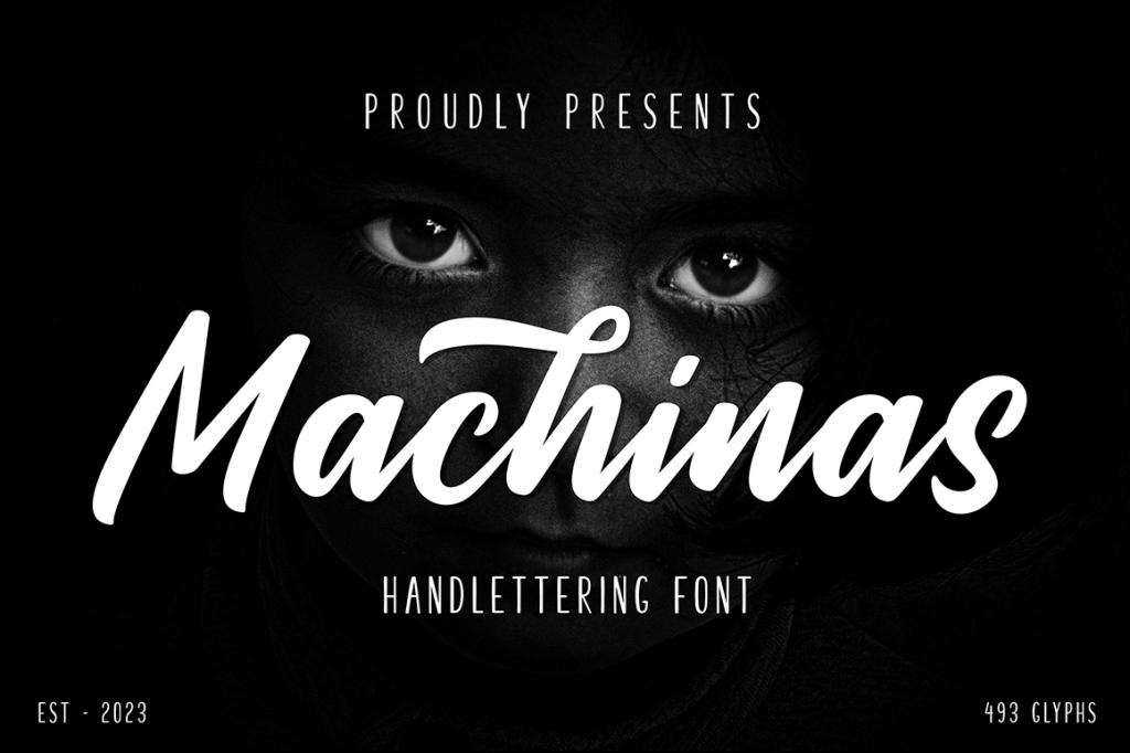 Machinas Typeface illustration 2