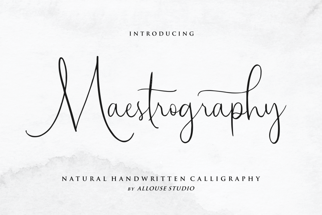 Maestrography Font · 1001 Fonts