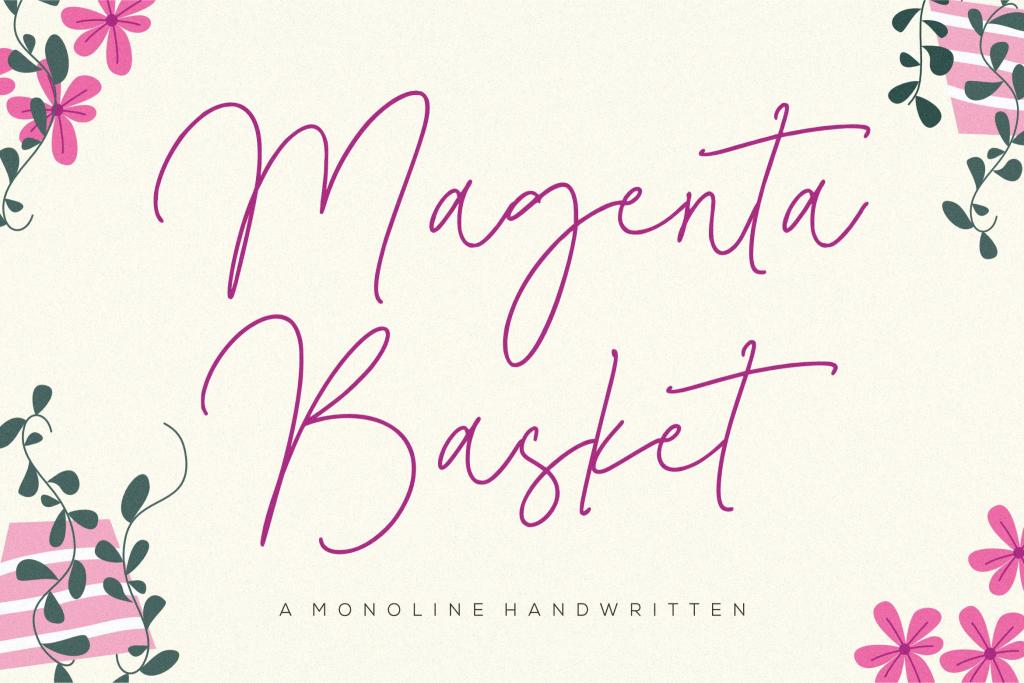 Magenta Basket illustration 8