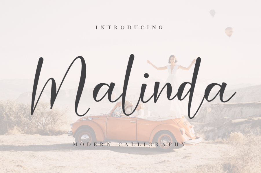 Malanda Lettering Malinda Font · 1001 Fonts