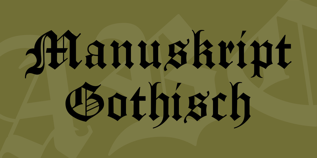 Manuskript Gothisch illustration 1