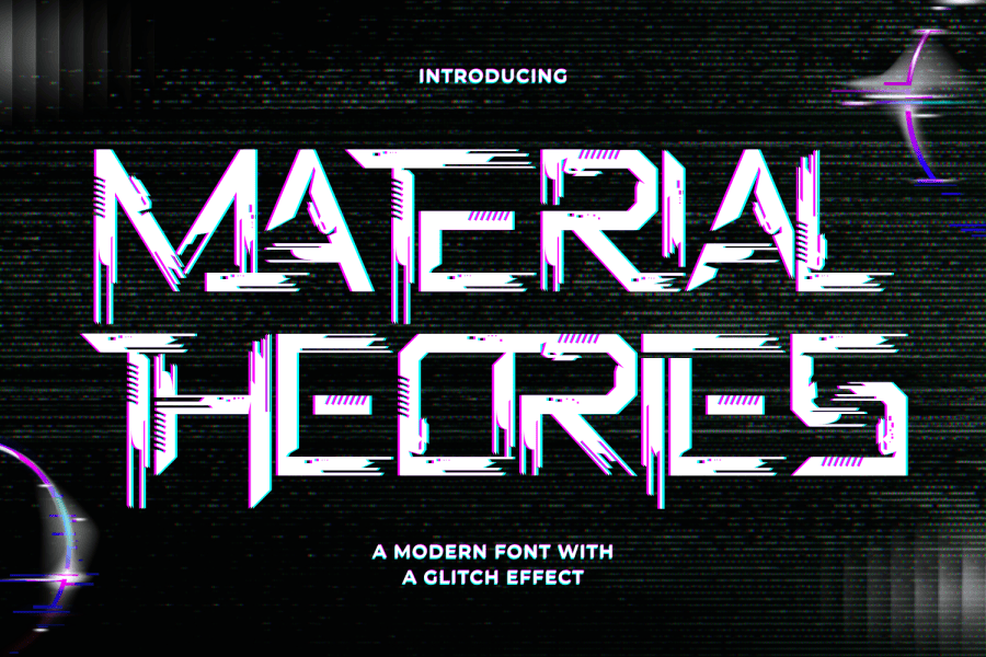 Matrical Font MATERIAL THEORIES DEMO Font · 1001 Fonts