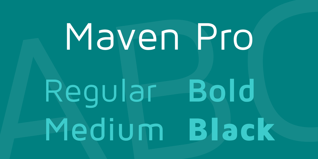 Maven Pro illustration 1