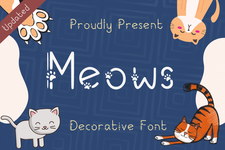 Meows 20 Font · 1001 Fonts