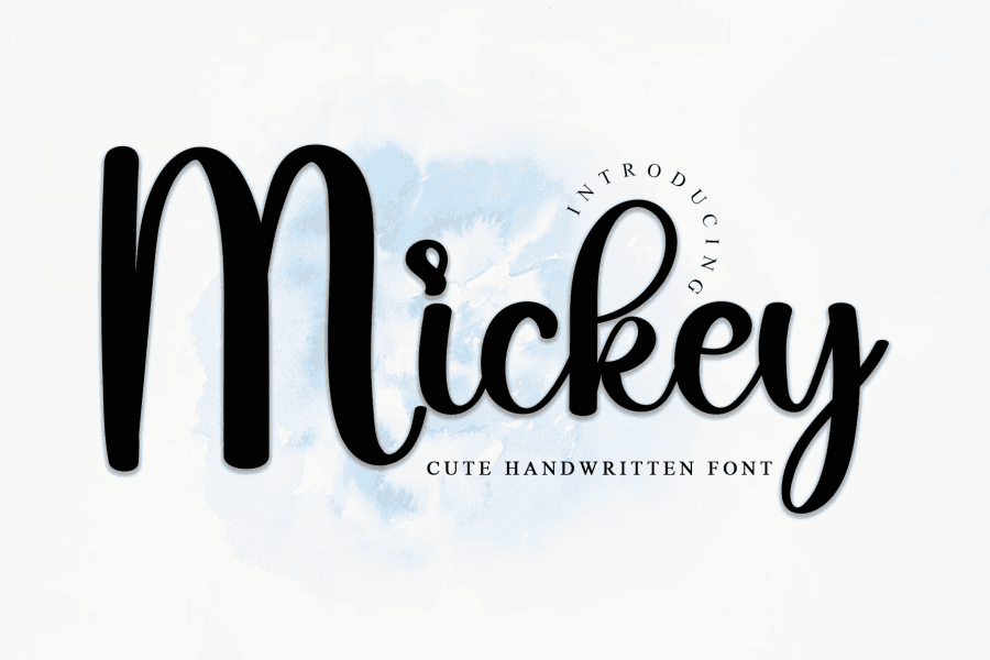 Mickey Rhinestone Font Mickey Font · 1001 Fonts