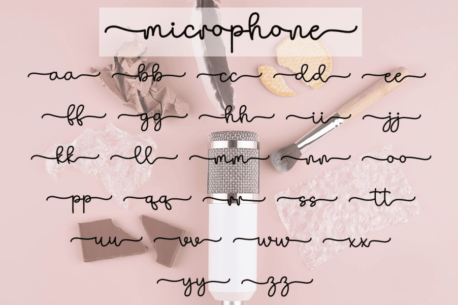 Microphone Font · 1001 Fonts