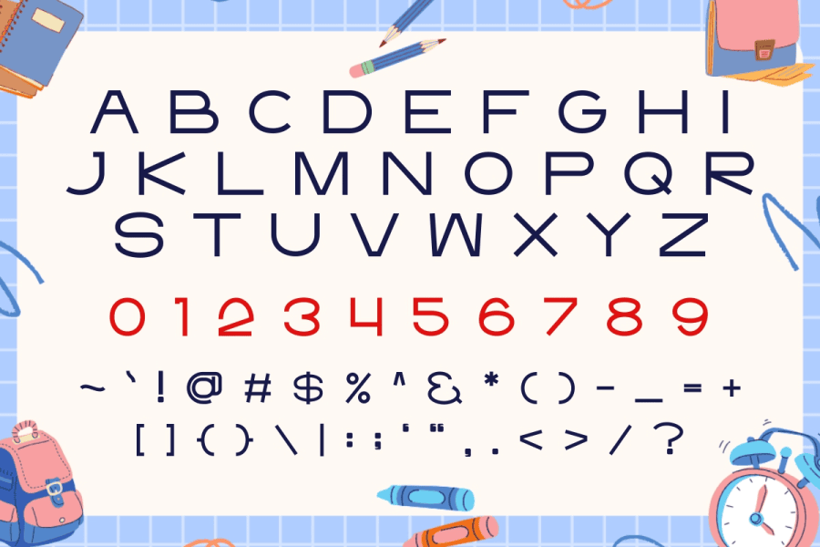 Minimalist School Font · 1001 Fonts