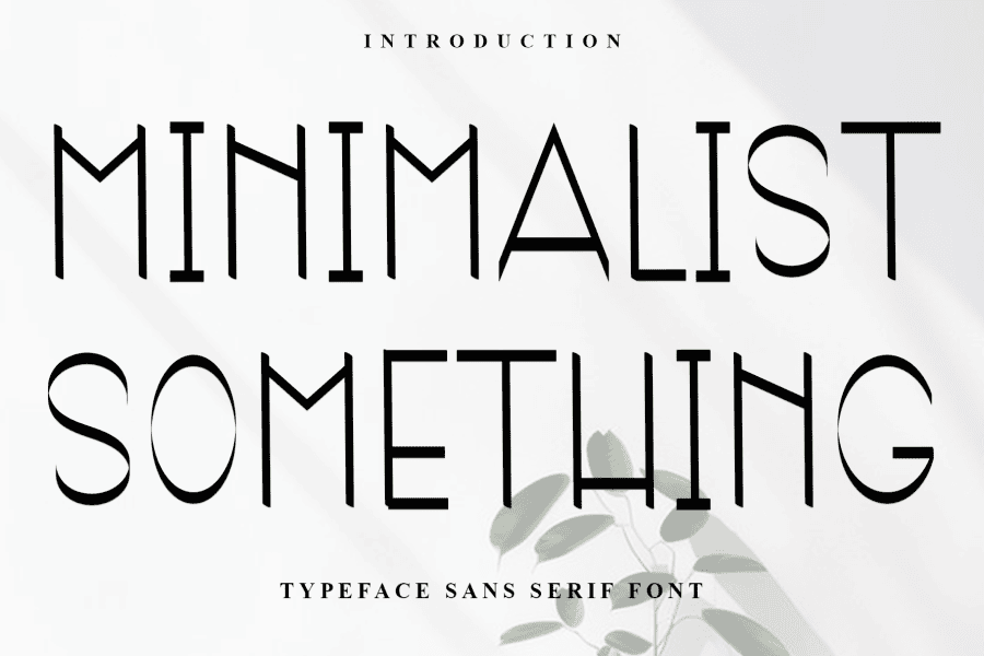 Minimalist Something Font · 1001 Fonts