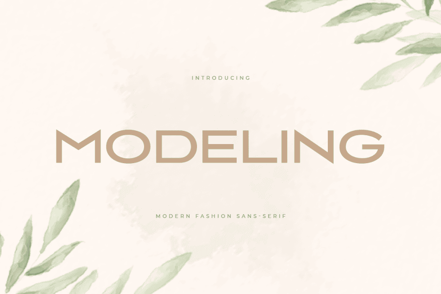 Modeling Font · 1001 Fonts