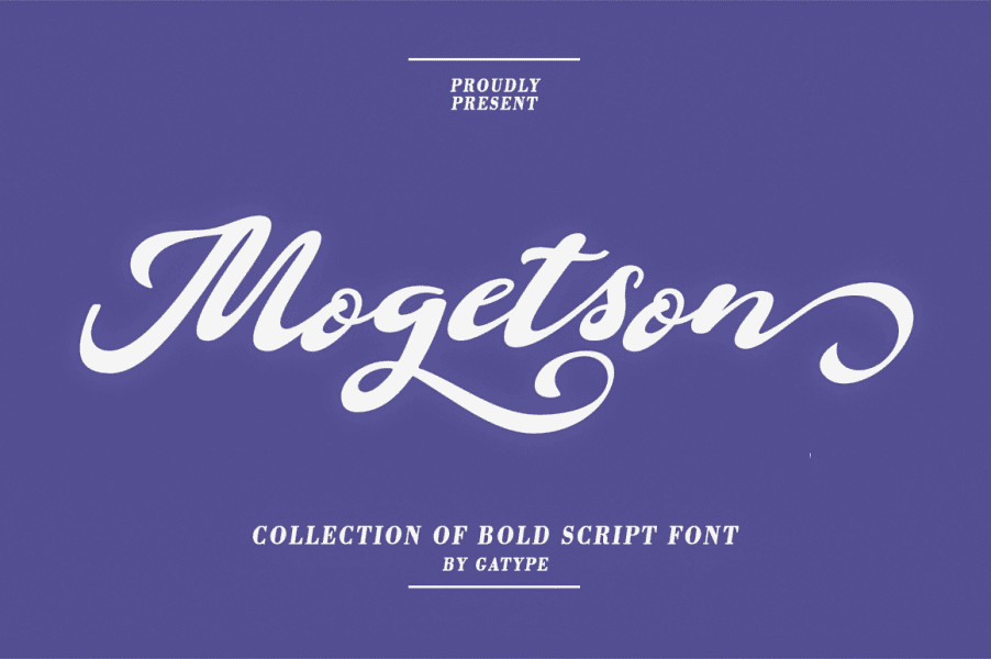 Mogetson Font · 1001 Fonts