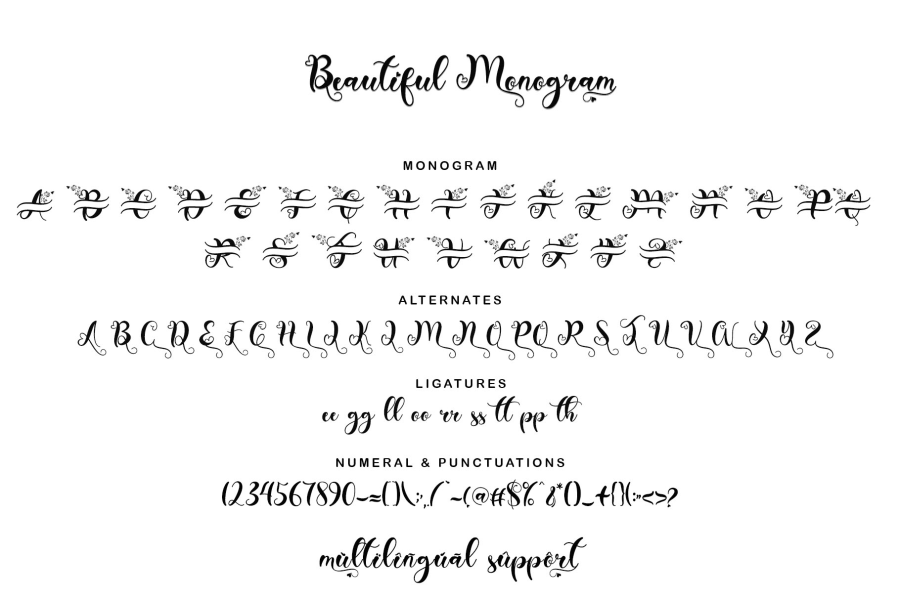 Monogram illustration 9