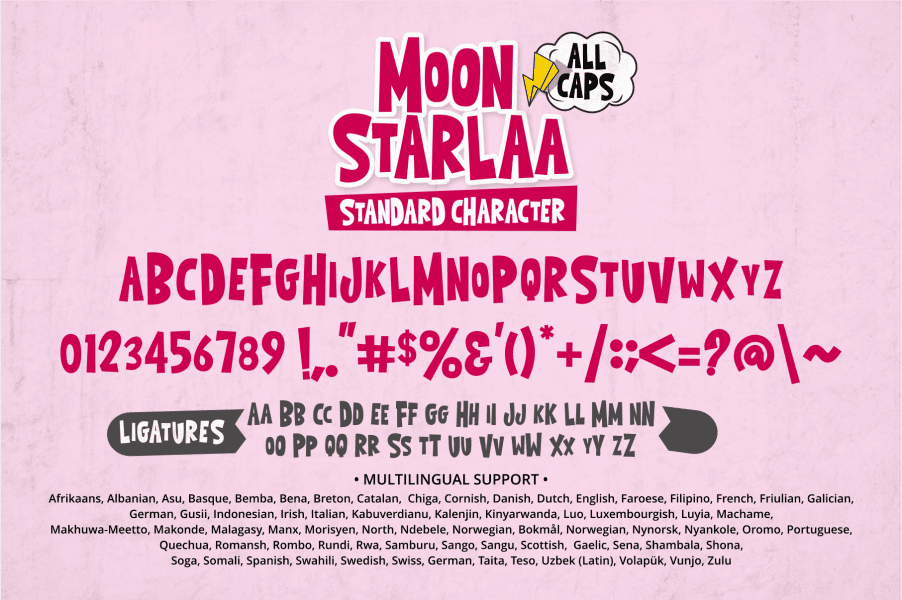 Moon Starlaa Font · 1001 Fonts