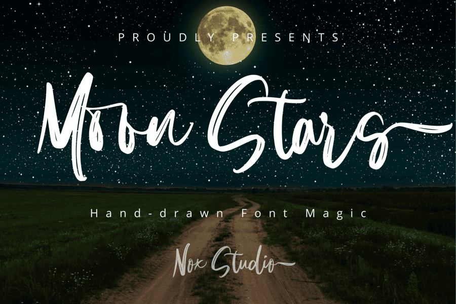 Moon Stars Font · 1001 Fonts