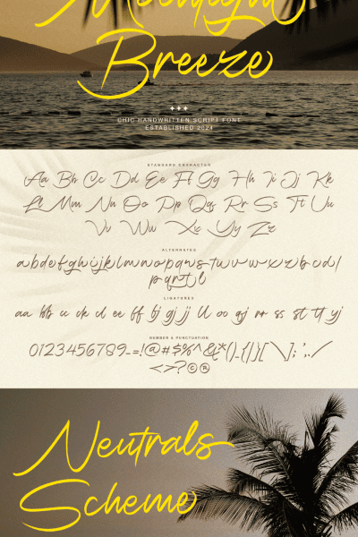 Moonlight Breeze Font · 1001 Fonts