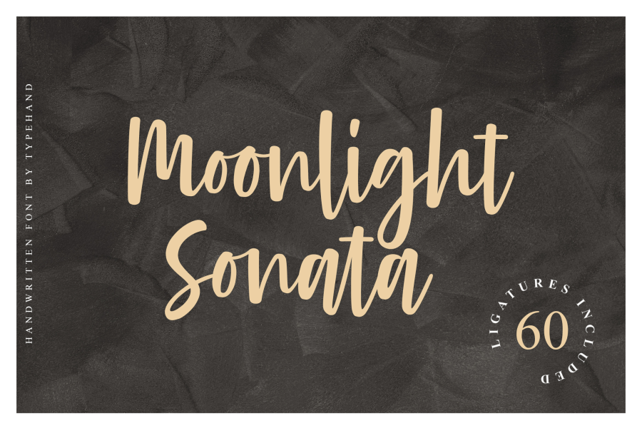 Large Fancy Script Letters 1 Free Moon, Music, Bouncy Font · 1001 Fonts