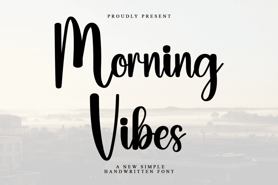 Morning Vibes Font · 1001 Fonts