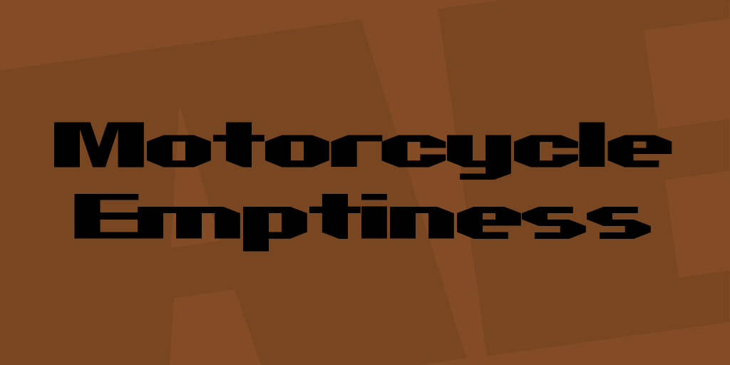 Motorcycle Emptiness illustration 1