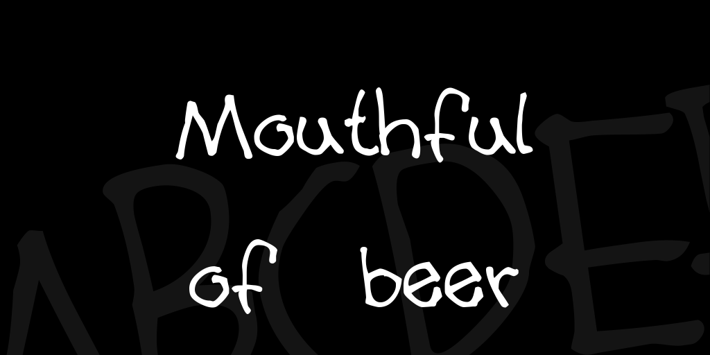 Mouthful of beer illustration 1