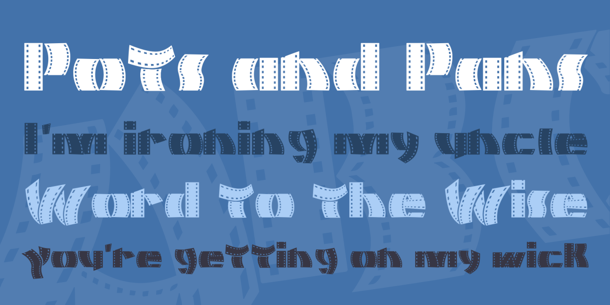 Movie Filmstrip Font · 1001 Fonts