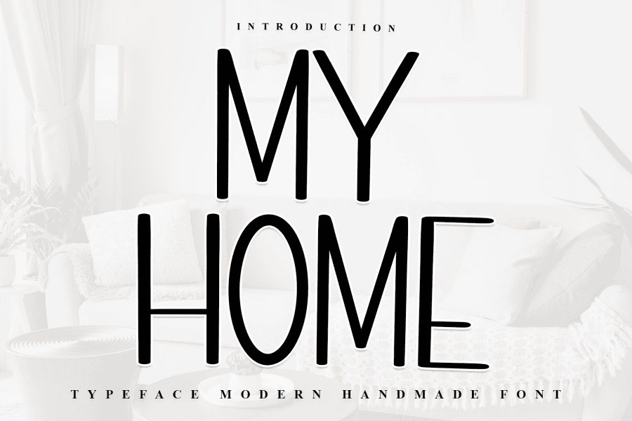 Home Lettering Cursive My Home Font · 1001 Fonts