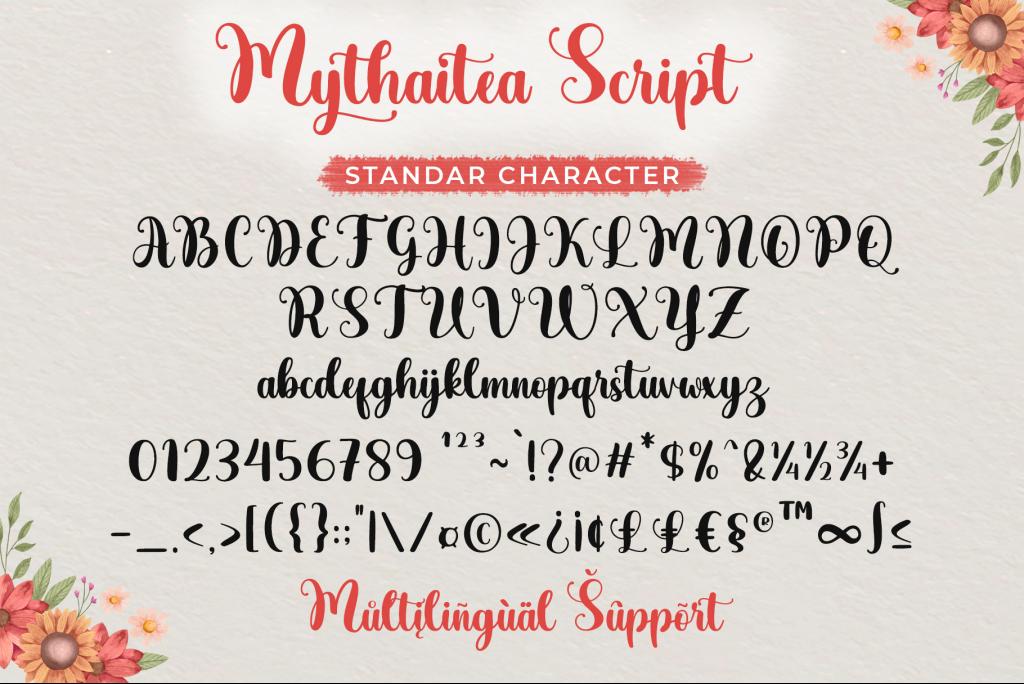 Mythaitea Script illustration 3