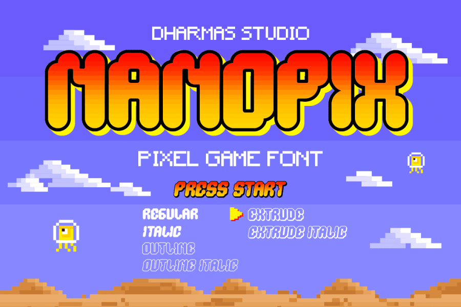 Nano Pix DEMO Font · 1001 Fonts