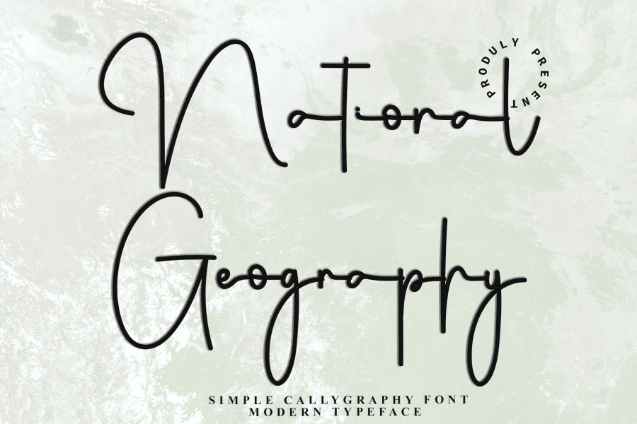 National Geography Font · 1001 Fonts