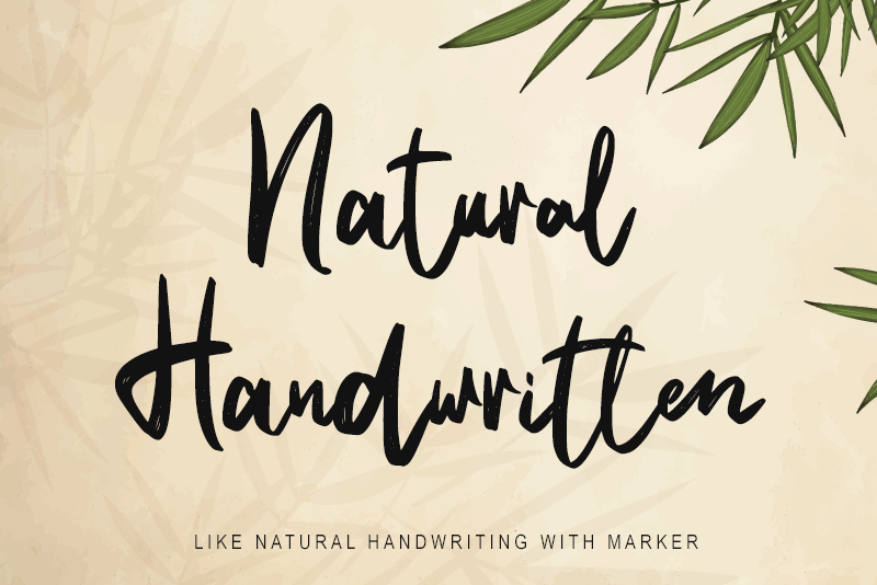 Natural Handwritten - Personal illustration 2