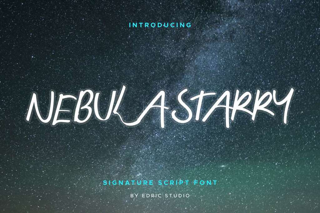 Nebula Starry Demo Font · 1001 Fonts