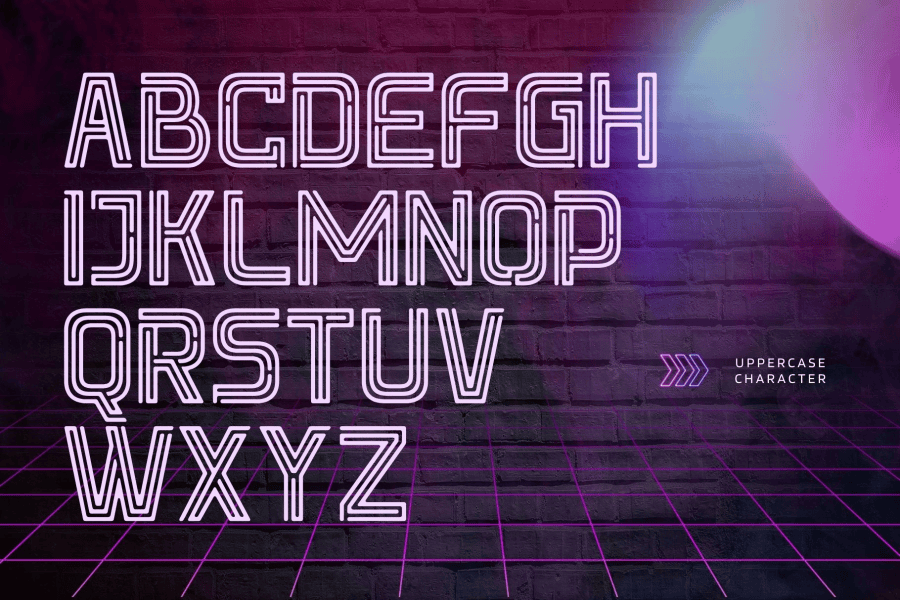 Neon Rider Font Neon Hero - Demo Version Font · 1001 Fonts