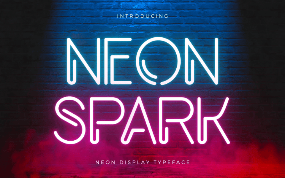 Neon Spark Font 1001 Fonts