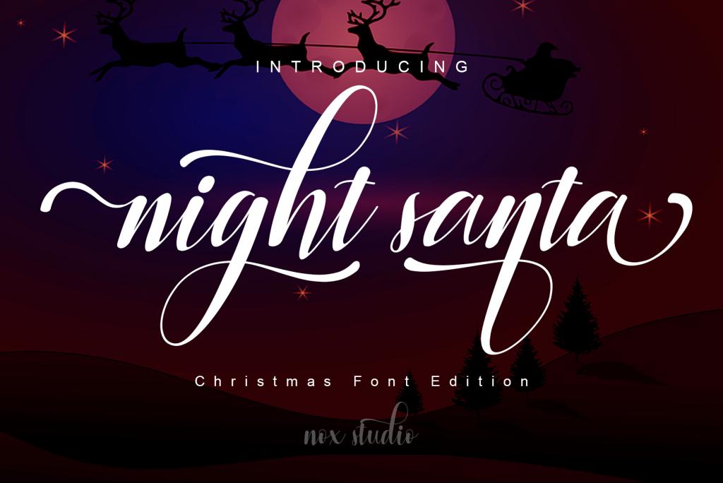 Night Santa illustration 2